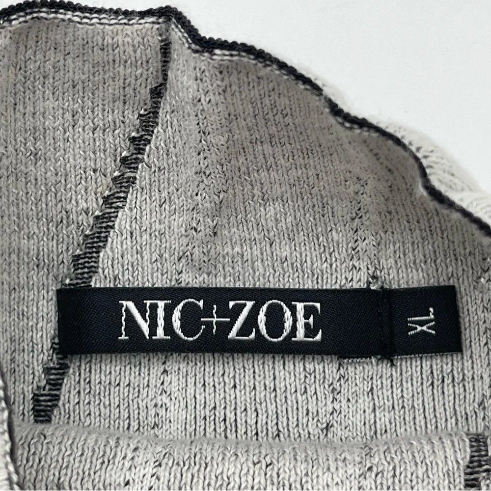 Nic + Zoe Women's Knit Sweater Tunic Mock Neck Long Sleeve Size XL New - Picture 8 of 13